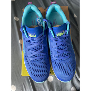 Skechers perkomance go run goodyear สีน้ำเงิน ขาว มือ1 us8 38