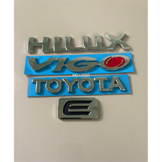 โลโก้ HILUX VIGO TOYOTA E สีเงิน ราคาต่อชิ้น