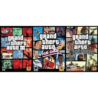 แผ่นเกมส์Ps2 - GTA รวม3ภาค เกมขโมยรถยอดฮิต แผ่นไรท์คุณภาพ (เก็บปลายทางได้)️✅️