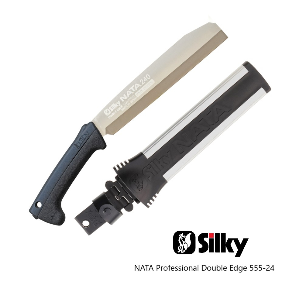 SILKY มีดพร้าสองคม NATA Professional Double Edge 555-18/555-24 ฟันเลื่อย 180/240  มม.
