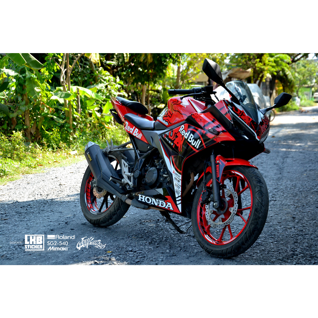 สติ๊กเกอร์ Honda Cbr 150 2019 ลาย RED BULL