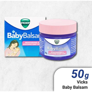 Vicks Baby Balsam (วิคส์ เบบี้ บัลแซม) ขนาด 50 กรัม มีขายยกแพคและเรทส่งล้อตใหม่ Exp2028