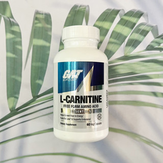 33% OFF ราคา Sale!! EXP:08/2023 L-Carnitine 500 mg 60 Vegan Capsules (GAT SPORT) แอล-คาร์นิทีน เพิ่มมวลกล้ามเนื้อ