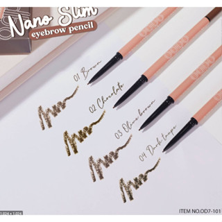 ODBO NANO SLIM EYEBROW PENCIL (OD7-101) : โอดีบีโอ นาโน สลิม อายบราว เพ็นซิล