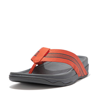 FITFLOP Mens SURFER Stripe Webbing Toe-Post Sandals รองเท้าแตะ ฟิตฟลอป ผู้ชาย แท้