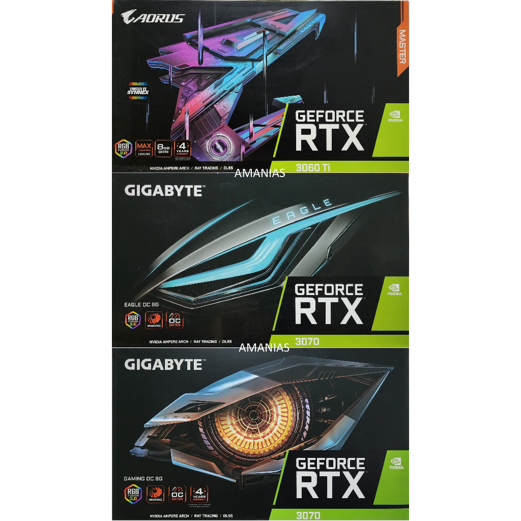 RTX 3070, RTX 3060TI (มือสอง)