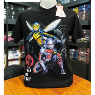 เสื้อยืดMarvel ลิขสิทธิ์แท้ ลายAnt Man สีดำ (MVX-376)