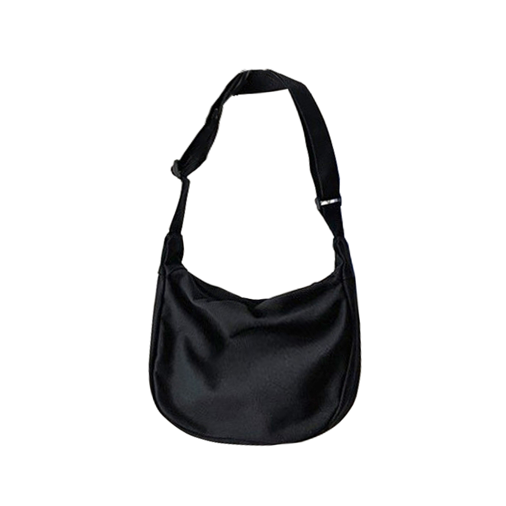 Fashion ลูกค้าใหม่ 1 บาท กระเป๋าสะพายข้าง ผ้าแคนวาส กระเป๋าคาดอก มีซิป สไตล์เท่ๆแบบเกาหลี ไม่มีพวงกุญแจ B-610