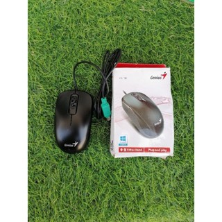 🔥สินค้าใหม่แกะกล่อง​🔥เม้าส์ Mouse PS2 Genius รุ่น DX-110 / Optical PS/2 สีดำ Black