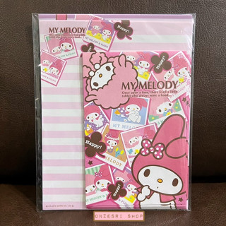 เซ็ตกระดาษจดหมาย My Melody &amp; My Sweet Piano สีชมพู ปี 2012 * ของสะสม