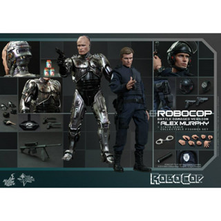 Hot Toys MMS266 RoboCop (Battle Damaged Version) &amp; Alex Murphy CollectibleSet RoboCop 1/6 Scale โมเดล ฟิกเกอร์