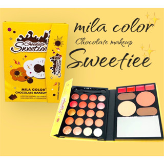 NO.5042 MILA COLORC พาเลทแต่งหน้า สวยครบในตลับเดียว Mila color chocolate makeup sweet