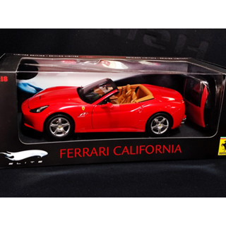 โมเดลรถCalifornia 1/18  โมเดลรถFerrariCalifornia   1/18 โมเดลรถFerrari   1:18 Hotwheels Ferrari California