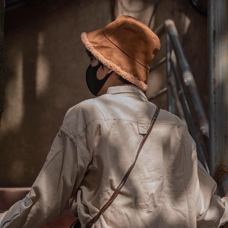 หมวกบักเก็ตขน หมวกแฟชั่นฤดูหนาว❄️ พร้อมส่งจากไทย 🇹🇭 - รูปที่ 6