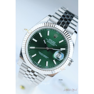 Rolex Datejust 41 mm. Green dial Automatic swiss movement