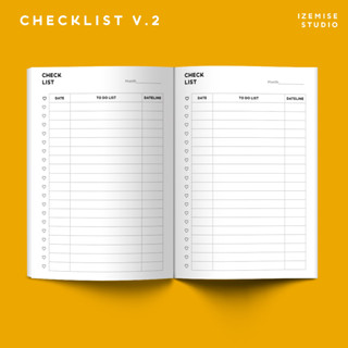 สมุดจดบันทึกเช็คลิสต์ CHECKLIST v.2