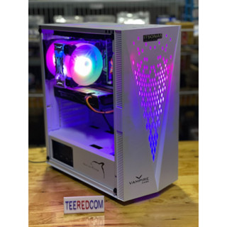 คอมประกอบ CPU 10หัว การ์ดจอ 4GB เเรงๆสวยๆCPU INTEL XEON E5 2680 V2 Turbo 3.6Ghz 10C 20T/RX 580 4Gb/RAM16G/SSD M.2 256 Gb