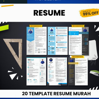 20 Sets English Premium Resume Templates | Microsoft Word Editable | TEMPLATE RESUME PREMIUM Bahasa Inggeris