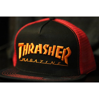 หมวกตาข่าย THRASHER ปักส้ม พร้อมส่งจากไทย