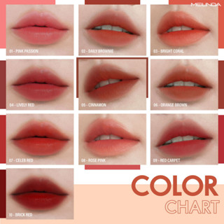 MEILINDA Velvet Blending Matte Lip ลิปไซส์มินิ มีความน่ารักนุ้บนิ้บ บาดหัวใจ