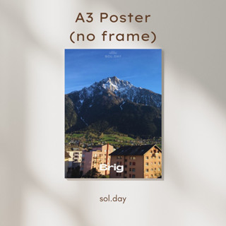 [A3 Poster] โปสเตอร์แต่งห้อง ขนาด A3 ลายสวิส Brig Switzerland