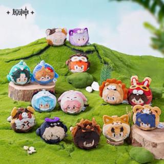 [พร้อมส่ง] เพิ่มลาย !! พวงกุญแจตุ๊กตากลม Teyvat Zoo