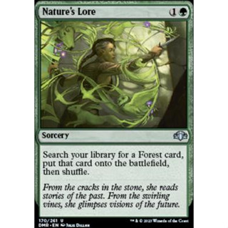 Natures Lore การ์ด Magic The Gathering ของแท้ จากชุด Dominaria Remastered