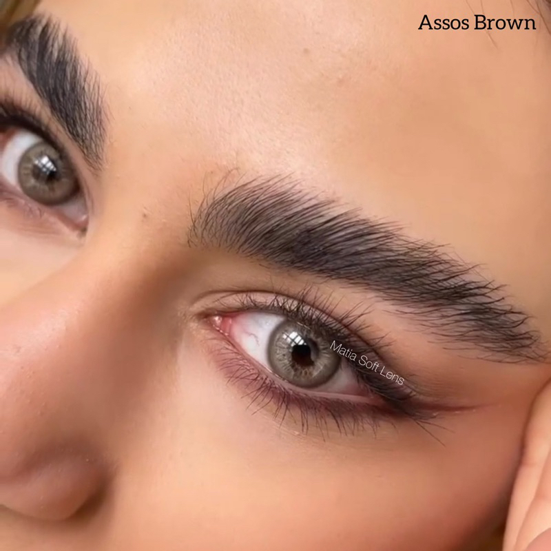 รุ่น Assos Brown คอนแทคเลนส์สายฝอ (มีค่าสายตา)