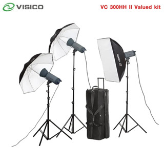 ชุดไฟสตูดิโอสำหรับถ่ายภาพ VISICO VC 300HH Valued kit (VISICO VC 300HH II WITH 75 W LED)