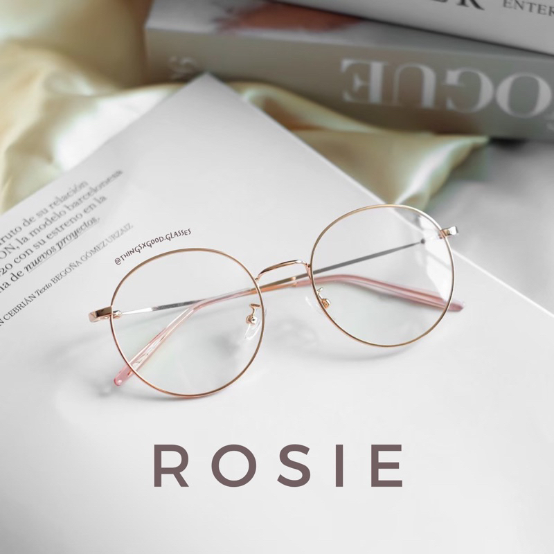 ROSIE - แว่นกรองแสงสีฟ้า ขาบิดงอ วัสดุไทเทเนียม ไม่หักง่าย