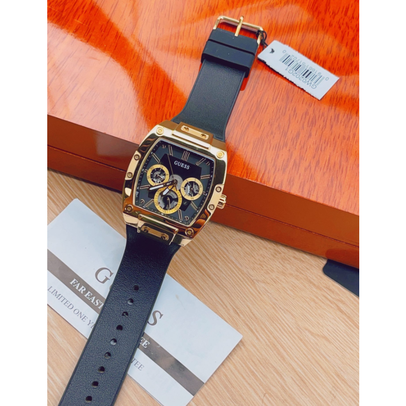 Guess Men's watch Black And Gold-Tone Square Multifunction Watch GW0202G1 GW0202G4 GW0203G1 GW0032G1 43mm