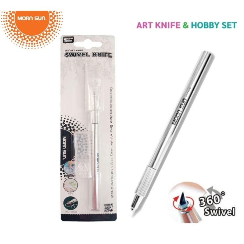 Mornsun มีดคัตเตอร์ ALUMINUM 360° Swivel Knife No.11722 แถมใบมีด 2 ชิ้น