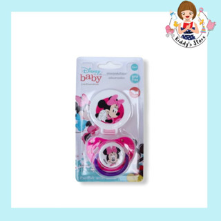 Babi care จุกนมดูดเล่น หัวแบน พร้อมสายคล้อง Disney สีชมพู