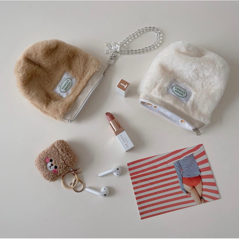 👛 Faux Fur Pouch กระเป๋าสตางค์ขนปุย by Moon Stories 🍋🥔🍓☁️