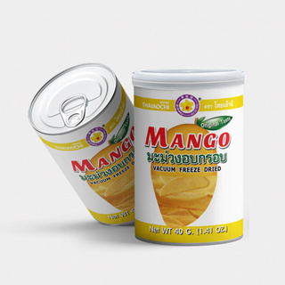 มะม่วงอบกรอบฟรีซดราย 40 กรัม (มะม่วงแท้ 100%) - Vacuum Freeze Dried Mango 40g. [ThaiAoChi]