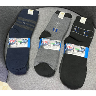 ถุงเท้าทำงาน ถุงเท้าผู้ใหญ่ ถุงเท้าผู้ชายติดแอร์ Men Socks! คละสี( 1โหล )