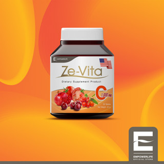 วิตามินซี ยี่ห้อ Ze-Vita ขนาด 30 เม็ด Vitamin C 1,000 มิลลิกรัม ( Ze-Vita C ขนาด 30 เม็ด )