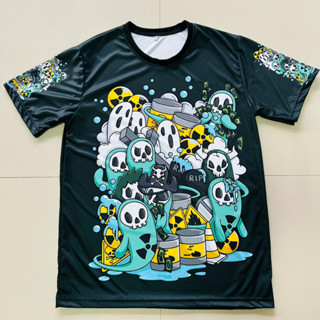 เสื้อยืดลายชาวแก็งผีสีเขียวเข้มลายใหม่ล่าสุด
