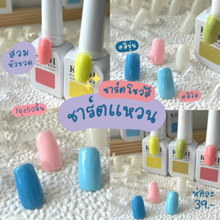 ชาร์ทโชว์สี แหวนเล็บปลอม โชว์สีทาเล็บจำนวน 50 ชิ้น