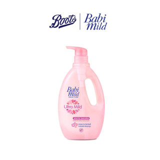 Babi Mild Ultra Mild White Sakura Head &amp; Body Bath 850ml.เบบี้มายด์ครีมอาบน้ำและสระผมอัลตร้ามายด์ไวท์ซากุระ 850มล