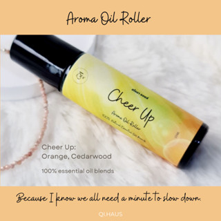 QIHAUS - อโรม่า กลิ่น Cheer Up - Aroma Oil Roller อโรม่า ออยล์ โรลเลอร์ น้ำมันหอมระเหยลูกกลิ้ง essential oil