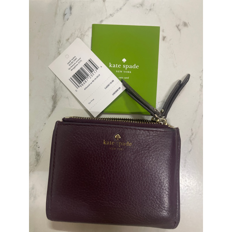 กระเป๋าสตางค์ Kate Spade สีม่วง