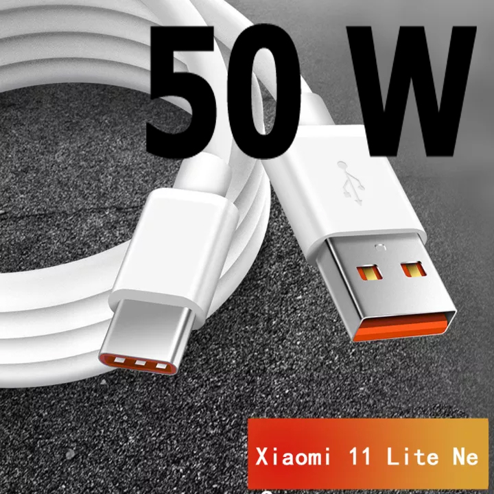 [ส่งเร็ว1วัน] สายชาร์จ Xiaomi 11 Lite 5G Ne Type-c 3.4A และ 6A เต็ม ชาร์จเร็ว คุณภาพสูง Original Charging data cable