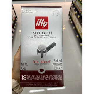 Single Serving E.S.E 18 Pods Intenso ( ILLY Brand ) 131 G. กาแฟแท้คั่วบด ชนิดอินพอตคั่วเข้ม ( ตรา อิลลี่ )