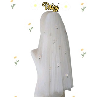 ผ้าคลุมผมเจ้าสาว รุ่น Land of Daisy