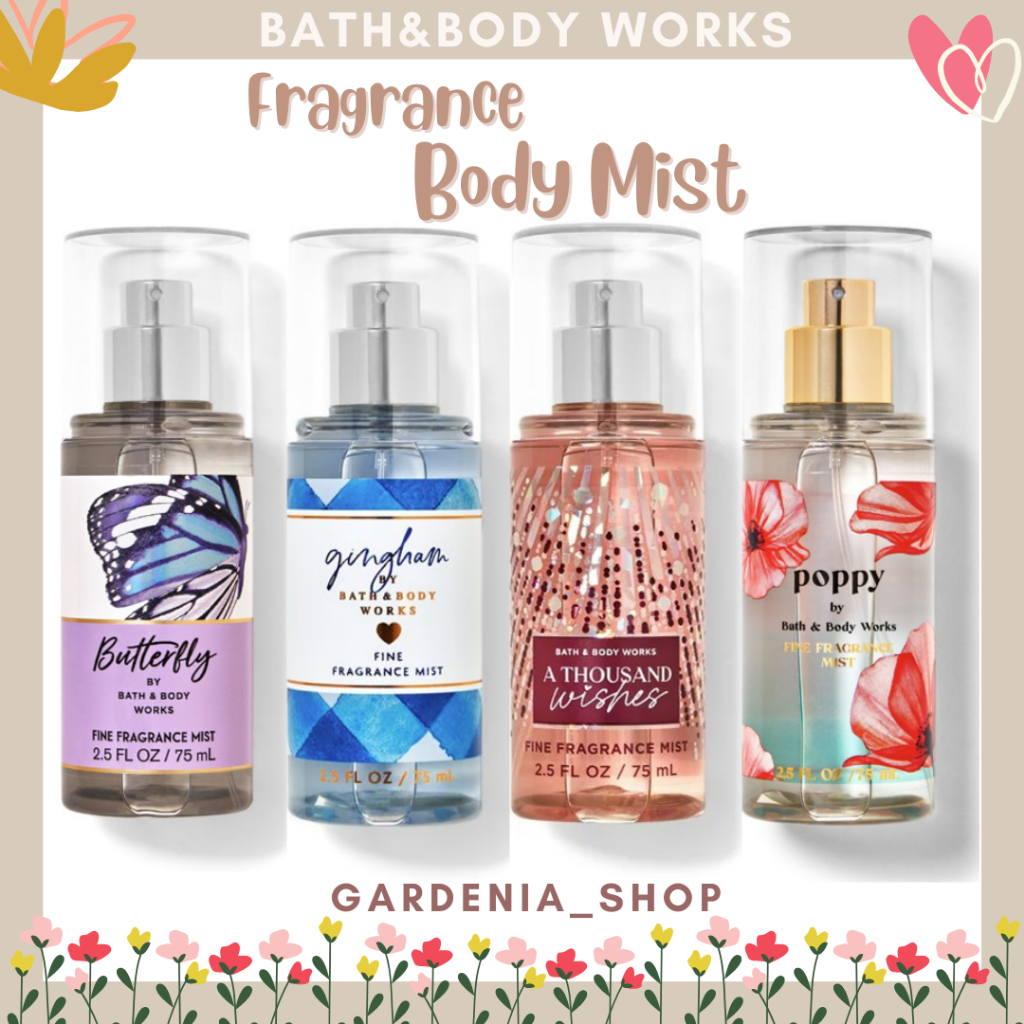🌸ฉีดตัวหอม Bath and body works Fragrance Mist 75 ml