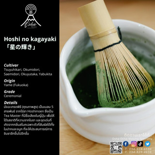 Hoshino Kagayaki from Yame (ขนาดทดลอง) ผงมัจฉะเกรดพิธี (Ceremonial Grade) มี 3 ขนาด คือ 10g, 25g, 50g