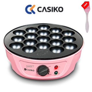 เครื่องทาโกะยากิ CASIKO รุ่น CK-5004A เครื่องทำ ขนมครก   Takoyaki Maker Octopus Grill Chibi แถมฟรี อุปกรณ์เบเกอรี่