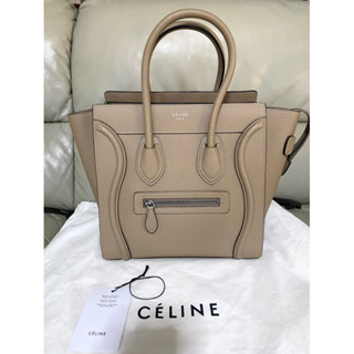 Used like new Celine micro luggage  สี Dune ปี 2018