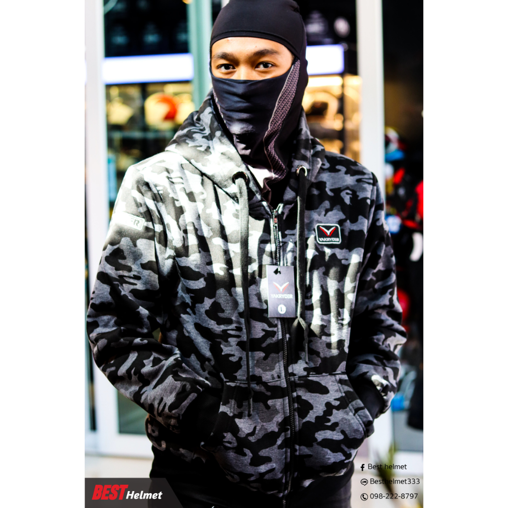 เสื้อฮูดการ์ด Yakryder ผ้า Cotton 100% การ์ด 5 จุด ราคา ถูกที่สุด ดีลบีเคเค แกลเลอรีภาพที่ 7